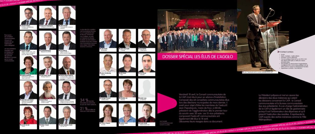 Magazine ICI L’AGGLO N°20 planche trombinoscope Magazine ICI L’AGGLO N°20 planche trombinoscope